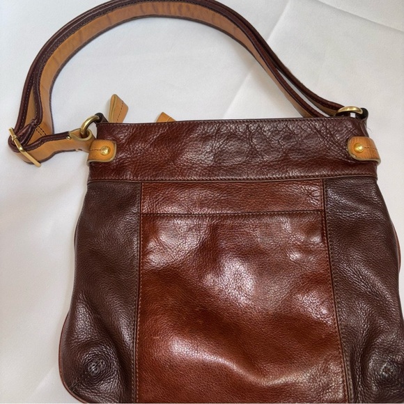 Vintage Liz Claiborne Brown Leather Shoulder Bag - Picture 4 of 15